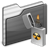 Burnable Folder Black Icon